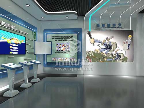 青少年法制實踐教育基地效果圖-防疫應(yīng)急科普教育展館